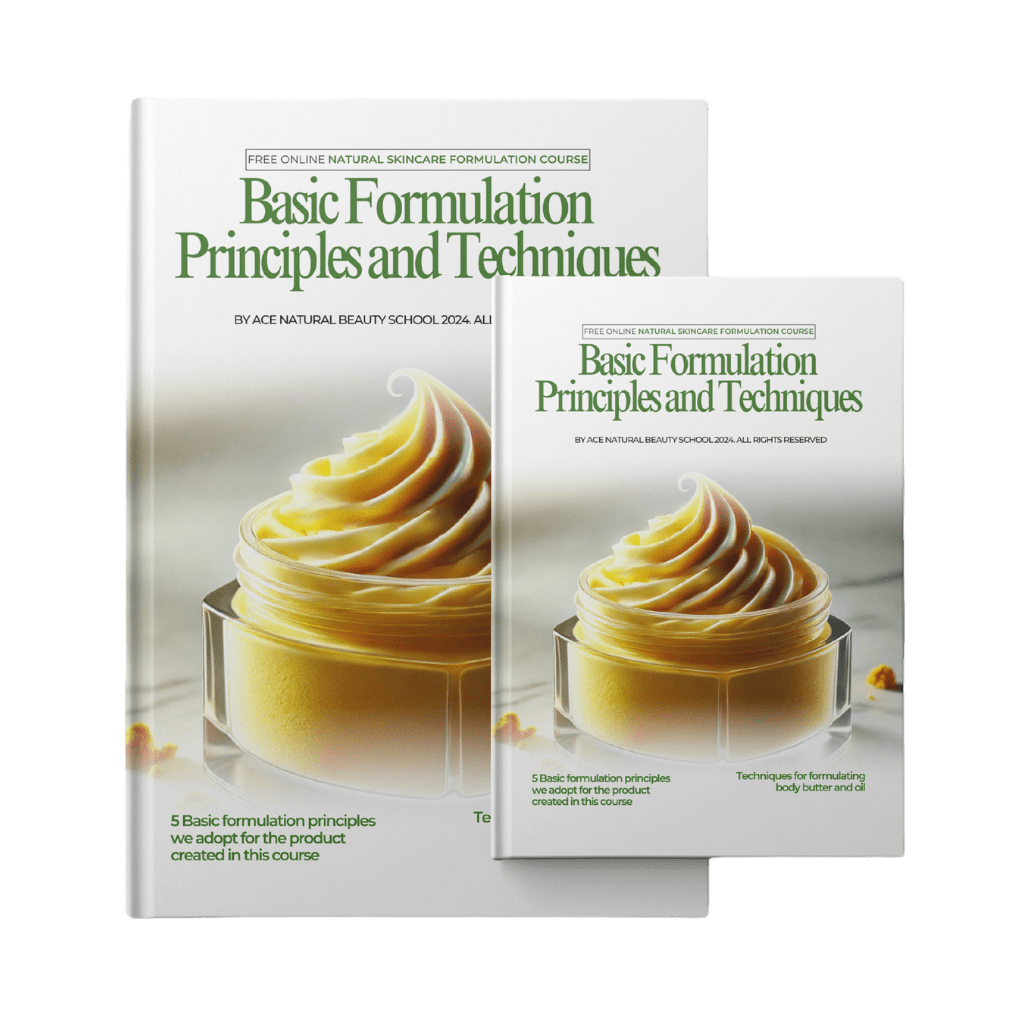 Free Natural Skincare Formulation Course- lessson 3: Basic formulation principles and techniques